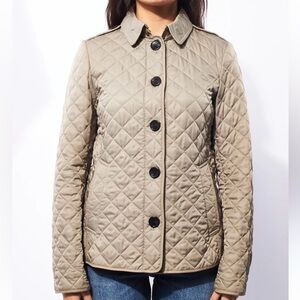 Burberry Beige/Khaki Quilted Jacket
